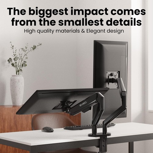 Effortless Dual Monitor Desk Mount for 14''-35'' Screens - Easy Installation - Picture 9 of 10