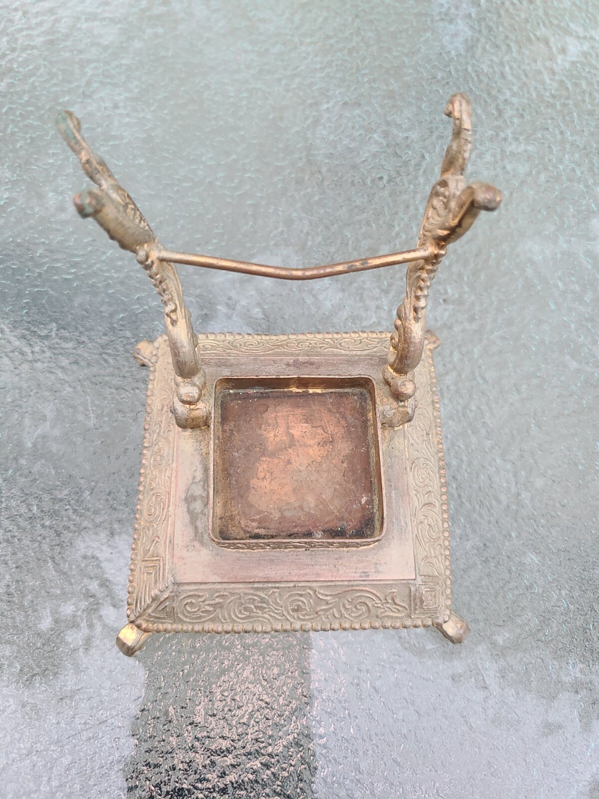 Vintage Footed Ornate Brass Victorian Floral Inkwells eBay