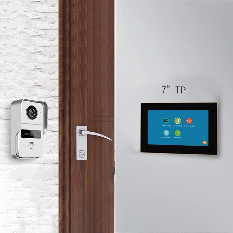 7/10inch 1080P Touch Screen Wifi Video phone Doorbell Smart Tuya App Intercom - Image 4 of 4