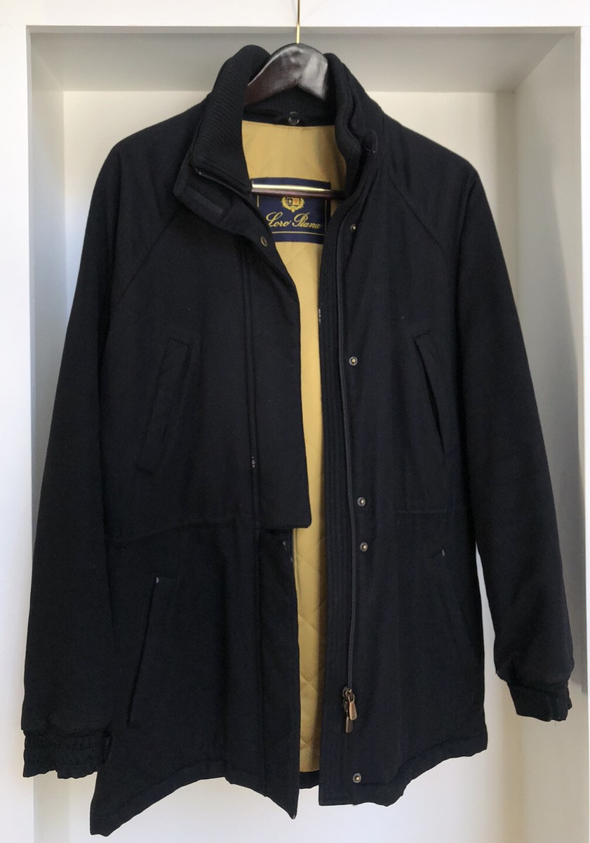 LORO PIANA Icer Black Jacket 100% Cashmere Coat Quilted LORO PIANA Icer Black Jacket 100% Cashmere Coat Quilted