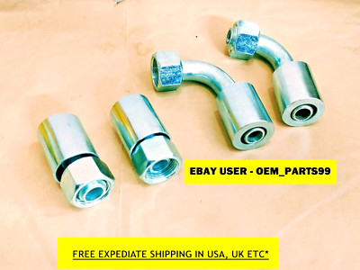JCB BACKHOE - 1'' BSP FEMALE STRT & ELBOW END FITTING W. O RING,  PACK OF 4PCS