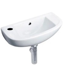 Image of Duchy Lily Slimline Cloakroom Basin 450mm Wide 1 LH Tap Hole EC1012