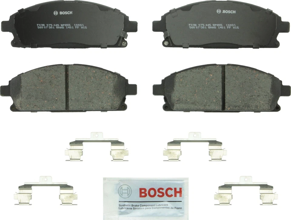 Pastilhas de freio dianteiras Bosch QuietCast cerâmica para 2003-2006 Acura MDX 2004 2005 - Imagem 3 de 4
