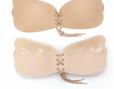 Silicone Push Up Bra Strapless Backless Invisible Self-adhesive Gel Stick On NEW