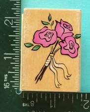 Hero Arts ROSE FLOWER BOUQUET Rubber Stamp Prom Wedding