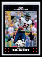 2007 Topps Chrome Football #TC141 Desmond Clark Refractor Parallel Chicago Bears