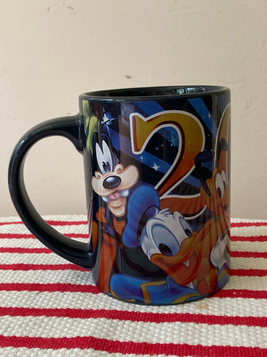 DISNEY FLORIDA 2016 Jerry Leigh 16oz Coffee Mug Mickey Minnie Pluto Goofy  Donald
