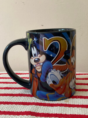 DISNEY FLORIDA 2016 Jerry Leigh 16oz Coffee Mug Mickey Minnie Pluto Goofy Donald