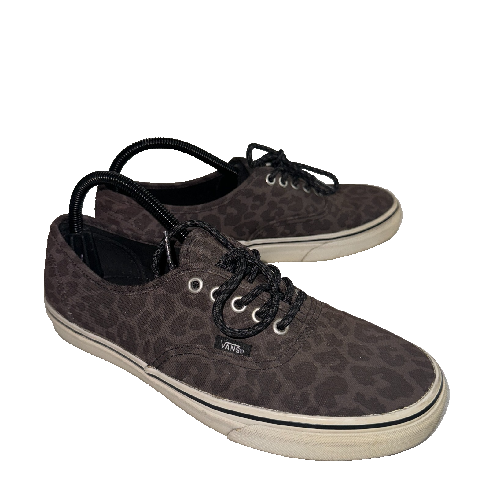 SAOLA Scarpe da skateboard Vans Off The Wall unisex sneaker M9.5 W11 marrone leopardato stringate