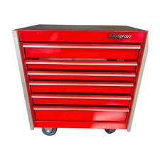 Snap-on Micro Roll Cab Miniature Tool Box 7 Drawer Red Cabinet Chest Collectible