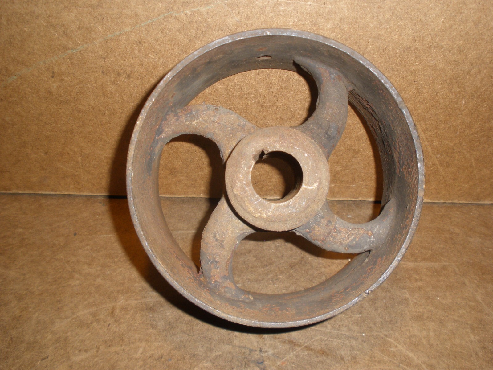 6" Cast Iron Flat Belt Pulley Hit Miss Gas Engine Machine Line Shaft eBay