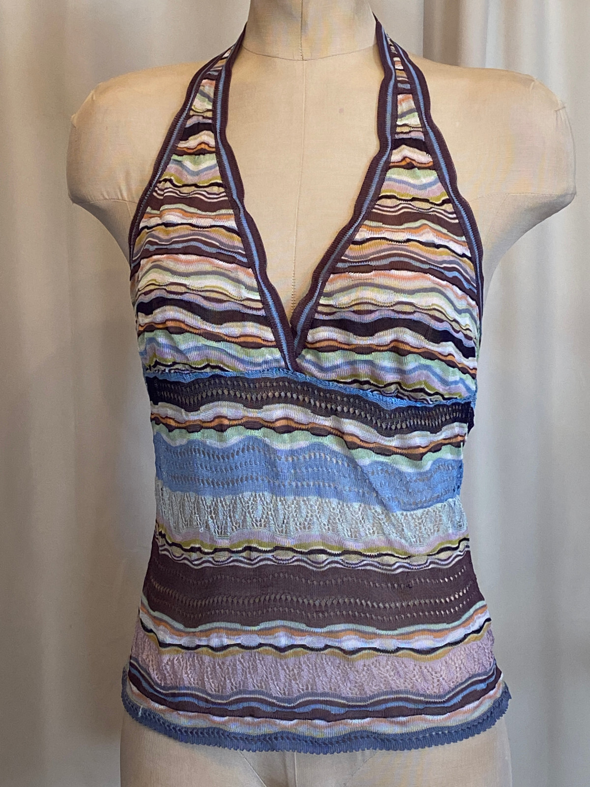 Gilet Sans Manches Missoni For Target - Fille, Taille L, Rayures Multicolores (Occasion)