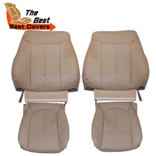 2011-2016 For Ford F250 F350 Lariat FX4 Front Perforated Leather Seat Cover Tan
