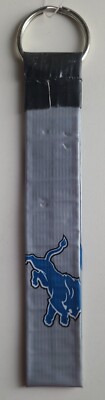 Detroit Lions Key Chain Ring Lanyard Loop Duct Tape Handmade Duck Tape