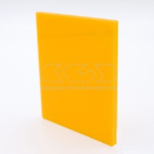 Lastra plexiglass giallo ocra pieno su misura spessore 3 mm