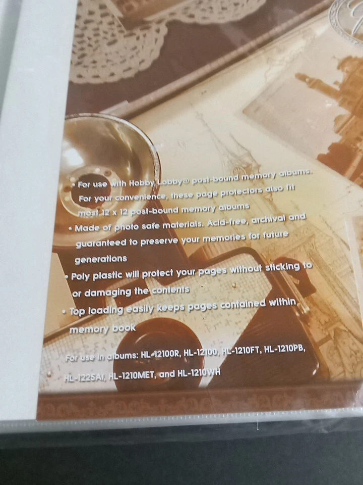 NUEVO Protectores de 25 páginas The Paper Studio 25 hojas blancas 12 x 12 extensores de 2 postes Foto 3 de 4