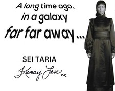 KAMAY LAU in STAR WARS as Chancellors Aide Sei Taria. In Pers. COA. 10"x8" #338
