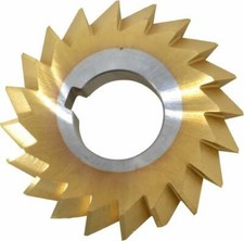 Made in USA 2-3/4" Diam, 1/2" Width of Cut, Arbor Connection 90? Double Angle...