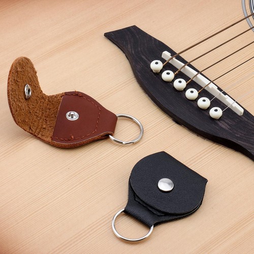 Borsa Organizer Porta Plettro Chitarra, Custodia Plettri Regalo per Giocatori con Portachiavi - Foto 9 di 13