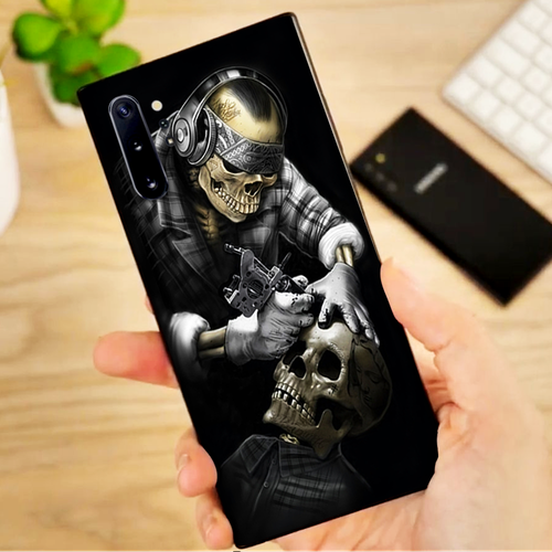 Skins Decal Wrap for Samsung Note 10 Plus Skeleton tattooer - Picture 2 of 4