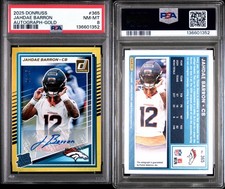 2025 DONRUSS Gold Rated Rookie Jahdae Barron RC Auto Denver Broncos /25