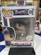 Matt Olsen Atlanta Braves Funko Pop In Protector
