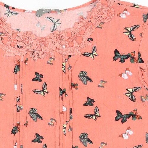 Oasis Women's Multicoloured Floral Tunic Blouse Size 12 - Picture 8 of 12