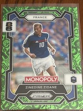Zinedine Zidane 2026 Monopoly Prizm FIFA World Cup 26 Green Wave  #9 Prizm