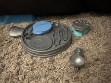 KidDough Kinetic Sand Breakfast Playset Waffle Maker Mold Spoon Accessories