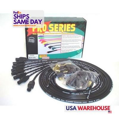 Taylor/Vertex TAY70055 Black 8 mm Spark Plug Wire Kit fits V8 Performance Parts - Picture 1 of 9