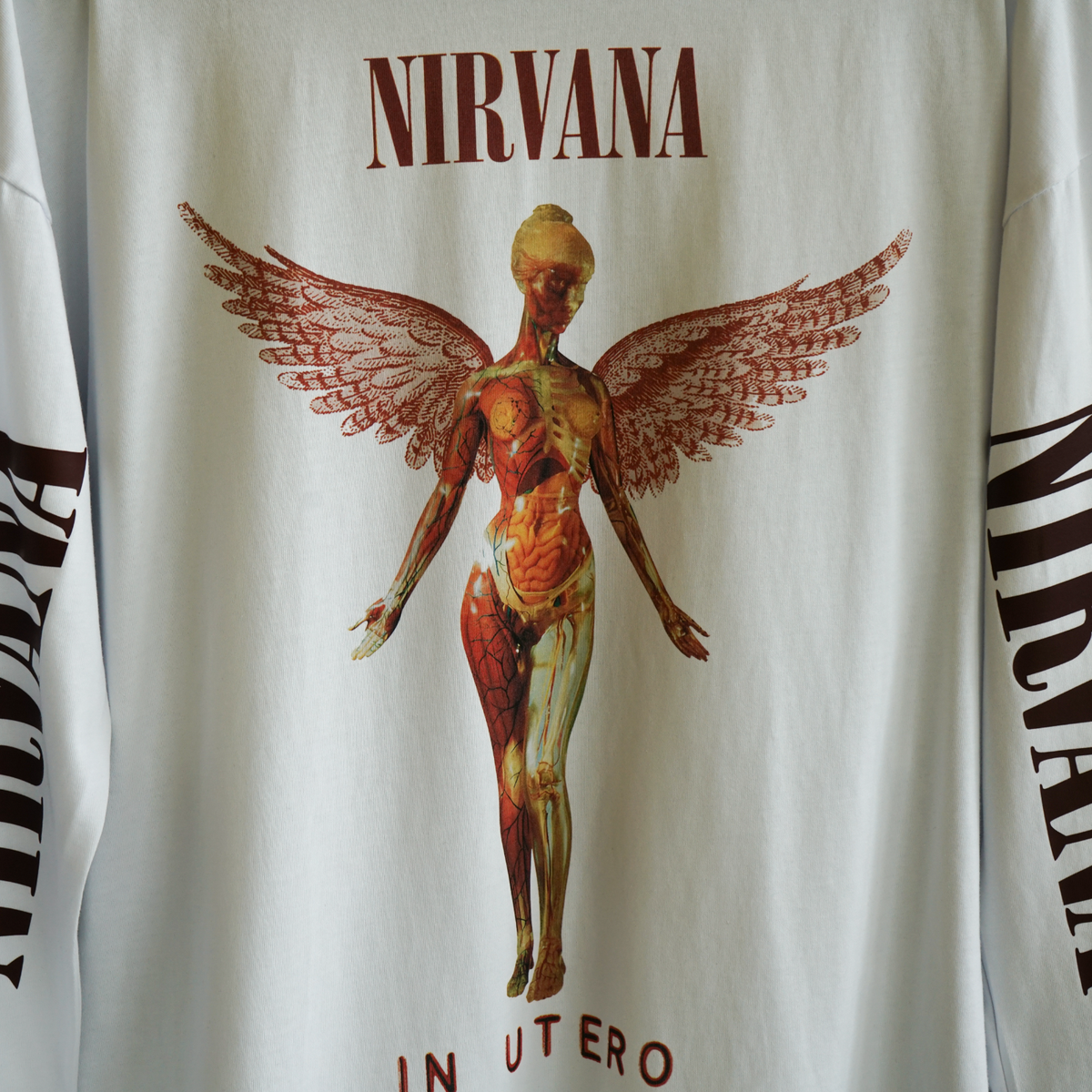 Nirvana In Utero Long Sleeve T Shirt Vintage 90s Style Size Large