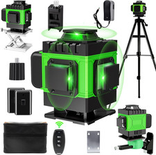 Livella Laser Con Treppiede, 16 Linee Livella Laser Autolivellante 360, Con 2 Ba