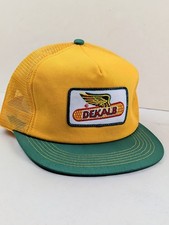Vintage USA Made K Products DeKalb Farm AG Patch Trucker Hat Snapback Cap
