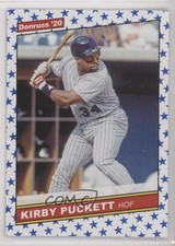 2020 Donruss Retro 1986 Variations Independence Day Kirby Puckett (HOF) HOF 01fk
