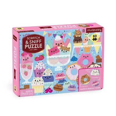 Cat Cafe 60 Piece Scratch & Sniff Puzzle (US IMPORT)