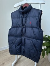 Vintage Polo Ralph Lauren Men  s Down Puffer Blue Vest Jacket Size S