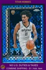 2025-26 PTopps Chrome BLUE X-Fractor Rookie #252 Dylan Harper RC #2