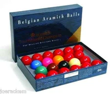 Belgian Aramith Tournament Of Champion Snooker Balls 2 1/16" No Numbers