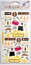 Construction Stickers Scrapbooking Card Embellishment Stickopotamus