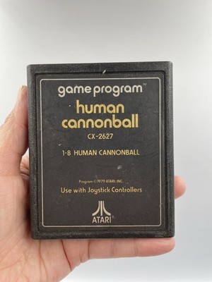Human Cannonball (Atari 2600) Text Label CLEANED & TESTED