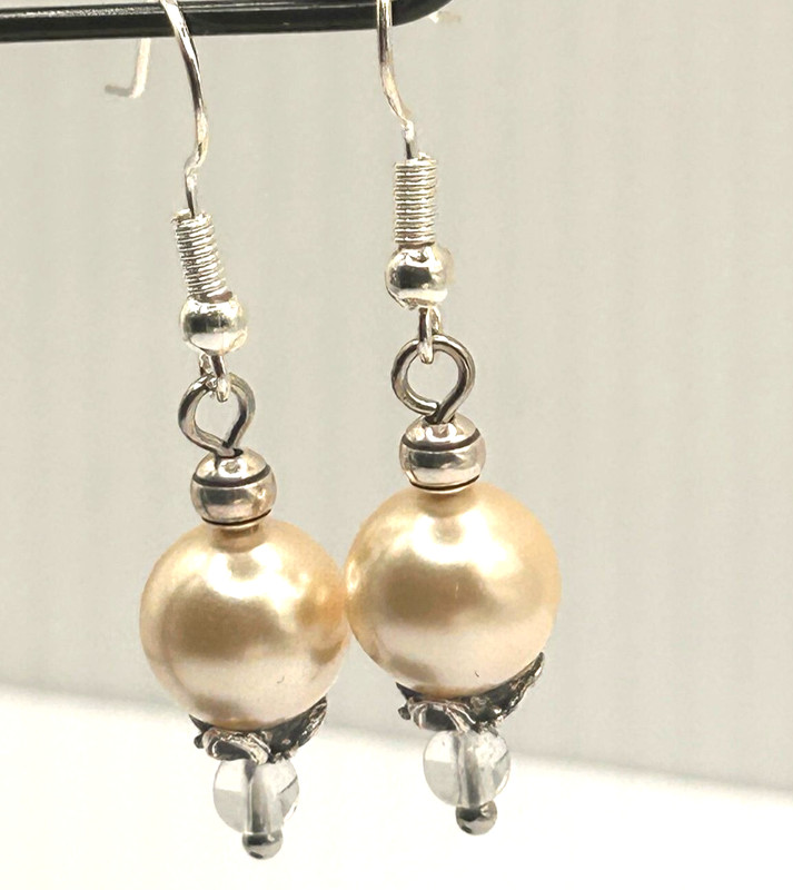 Brighton Pearl-icious custom dangle earrings NWOT  #48