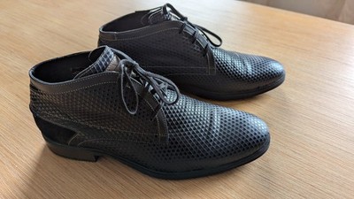 Herrenschuh (halbhoch) in Blue Print Combi - Floris van Bommel