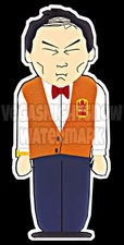 South Park Lu Kim 4 Inch Vinyl Sticker City Wok Weatherproof  bumper