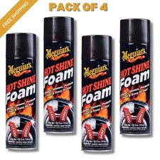 4 Pack Meguiars Hot Shine Tire Foam G13919 19 Oz Aerosol Easy Spray Foam 4 Pack Meguiars Hot Shine Tire Foam G13919 19 Oz Aerosol Easy Spray Foam