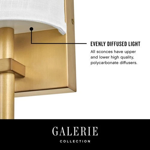 Hinkley Lighting 41011 Avenue 5-1/2"W Galerie Integrated LED Wall - Brass - Picture 12 of 12
