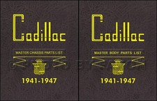 Cadillac Master Parts Book 1941 1942 1946 1947 Illustrated Catalog Body Chassis