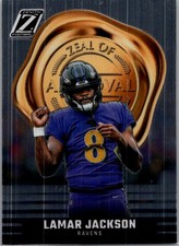 2023 Panini Zenith #5 Lamar Jackson Zeal of Approval