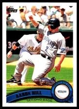 Aaron Hill 2011 Topps #197 Toronto Blue Jays MLB READ FREE SHIPPING AutographDen