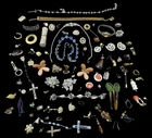 Vintage Jewelry Parts Lot Earrings Brooch Bakelite Rinds Assorted Repairs Single