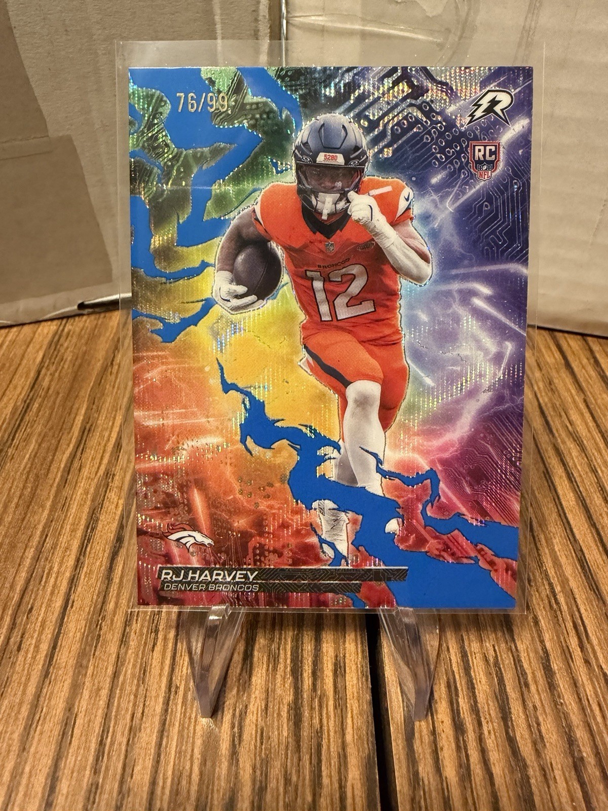2025 RJ Harvey Topps Resurgence Blue Surge Circuit Breakers Rookie Card RC /99